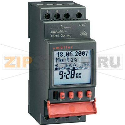 Таймер цифровой 12 В/DC, 12 В/AC 16 А, 250 В Müller SC 28.21 pro 