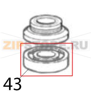 Cuscinetto inferiore Scotsman AF 206 Cuscinetto inferiore Scotsman AF 206Запчасть на деталировке под номером: 43