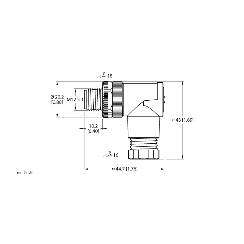 Разъем разборный Turck FW-EWSPM0414-PS-S-0608 