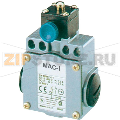 Выключатель концевой с роликом 400 В/AC, 10 А, IP66, 1 шт Panasonic MDM5R41Z11 