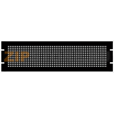 Панель монтажная 483x2x178 мм, материал: сталь, черная, 1 шт Hammond PPFS19007BK2 