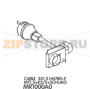 Cable 3X1,5 H07RN-F MT1,5+K2/3+Schuko Unox XF 133 Cable 3X1,5 H07RN-F MT1,5+K2/3+Schuko Unox XF 133Запчасть на деталировке под номером: 9Название запчасти на английском языке: Cable 3X1,5 H07RN-F MT1,5+K2/3+Schuko Unox XF 133