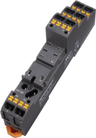 Розетка для 2 контактных реле RFT с пружинным зажимом Push-in, 10A Shenler SRU08-ST