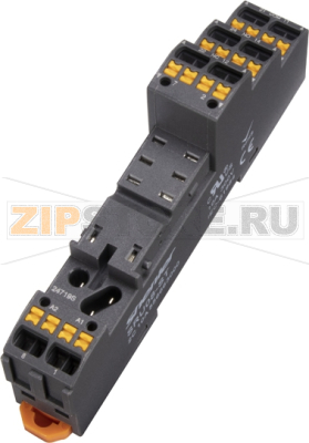 Розетка для 2 контактных реле RFT с пружинным зажимом Push-in, 10A Shenler SRU08-ST 