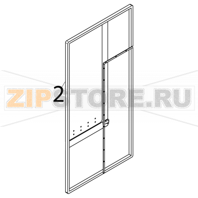 Door joint Fagor VG-201 Door joint Fagor VG-201Запчасть на деталировке под номером: 2Название запчасти Fagor на английском языке: Door joint VG-201.