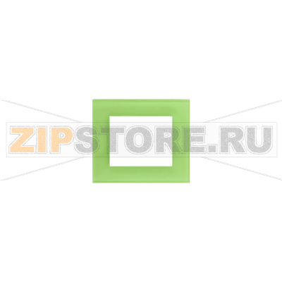 TECO Frame - 1 gang Decente, glass palm green 