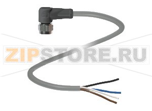 Кабель датчика-исполнительного устройства Female connector V1-WV4A-2M-PUR Pepperl+Fuchs Описание оборудованияFemale cordset, M12, Stainless steel V4A, 4-pin, PUR cable