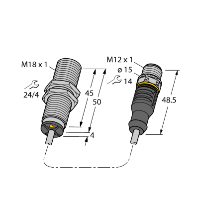 Датчик индуктивный Turck BI7-M18-AD6X-0.3-RS4.23 