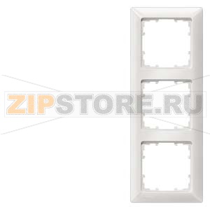 DELTA LINE ТИТАНОВО-БЕЛЫЙ РАМКА 3-МЕСТНАЯ 222X80MM Siemens 5TG2553-0 