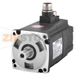 SIMOTICS S-1FL6 Рабочее напряжение 3AC 400 В Р = 0,75 кВт; Nn = 3000 об М0 = 3,5 Нм; Mn = 2,39 Нм вал высота 45 мм, с углом вилки; инкрементный энкодер 2500 incr./rev. с шпонкой, допуск Н без проведения тормоза Степень защиты IP65 с уплотнительным кольцом 