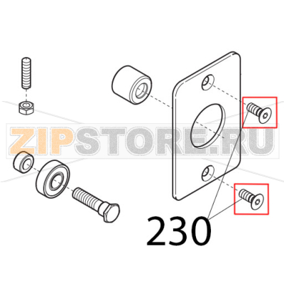 Vite TSP-DIN963, M6x16 Sirman Canova 300 Vite TSP-DIN963, M6x16 Sirman Canova 300Запчасть на деталировке под номером: 230