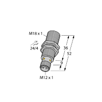 Датчик индуктивный Turck BI8U-EM18WD-VP6X-H1141