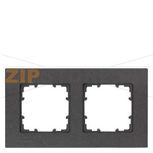 DELTA MIRO ЧЕРНЫЙ МЕТАЛЛИК РАМКА 2-МЕСТНАЯ Siemens 5TG1112-2 