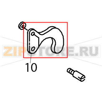 Latch KitchenAid 5K45SSEWH Latch KitchenAid 5K45SSEWHЗапчасть на деталировке под номером: 10