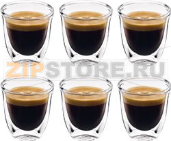 SET 6 GLASSES ESPRESSO DLSC300 