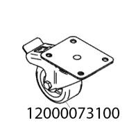 Опора колесная Abat ПЭК-600