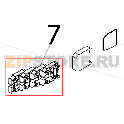 Live terminal Angelo Po BX101E Live terminal Angelo Po BX101EЗапчасть на деталировке под номером: 7
