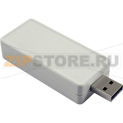 Корпус USB 50x25x15.5 мм, материал: пластик, черный, 1 шт Hammond 1551USB2BK 
