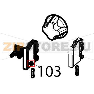 Fuseholder 5x20, section 4 mm² Tecnoinox EFB10DS Fuseholder 5x20, section 4 mm² Tecnoinox EFB10DSЗапчасть на деталировке под номером: 103