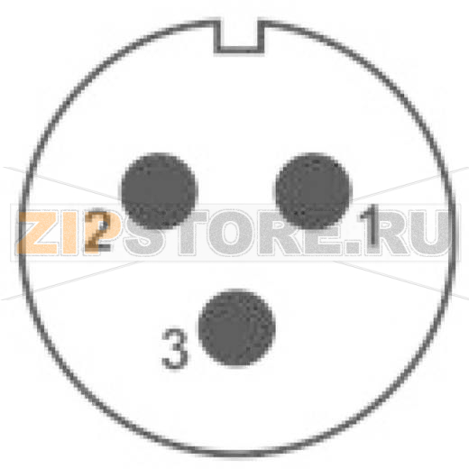 Разъем круглый, 3 контакта, 1 шт Weipu SP2110 / P 3 I 