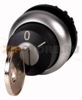 Переключатель с ключом, с фиксацией, 2 положения, 0, I, рамка Titan Eaton M22-WRS-GVP