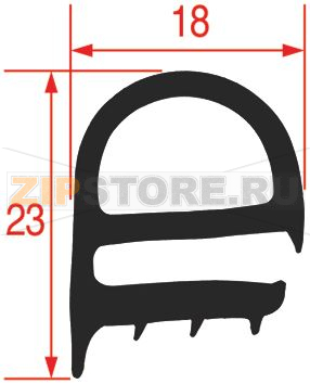 УПЛОТНИТЕЛЬ ДВЕРИ ПЕЧИ 485x470 mm RATIONAL 5012.0703 