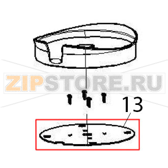 Fixed plate Hurakan HKN-SPM Fixed plate Hurakan HKN-SPMЗапчасть на деталировке под номером: 13
