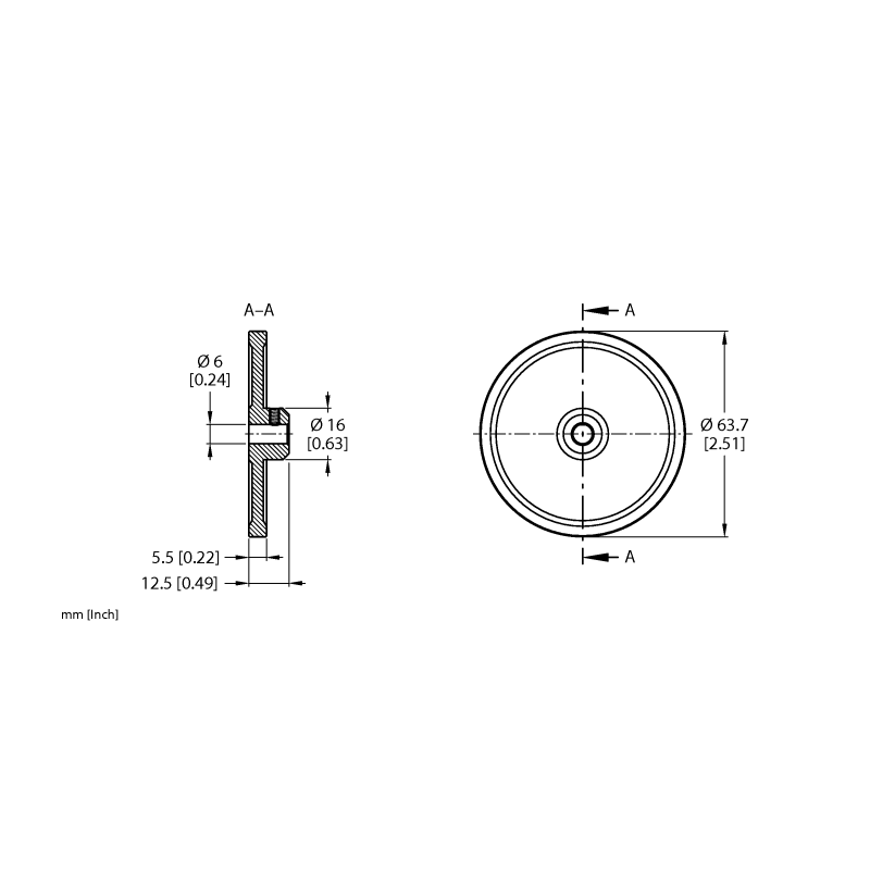 Колесо измерительное Turck RA-MW-200-5.5-DK1-6 