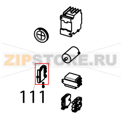 Fuseholder 5x20, section 4 mm² Tecnoinox EFC10M  Fuseholder 5x20, section 4 mm² Tecnoinox EFC10MЗапчасть на деталировке под номером: 111