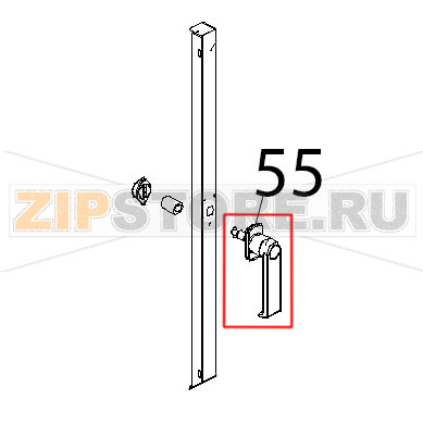 Ручка двери Unox XV 703G Ручка двери Unox XV 703GЗапчасть на деталировке под номером: 55