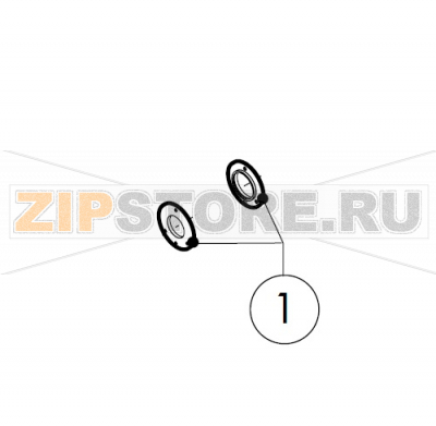 Motor gasket brass flange Lainox MVE051P                                                                                          Motor gasket brass flange Lainox MVE051PЗапчасть на сборочном чертеже под номером: 1Название запчасти на итальянском языке языке: Motor gasket brass flange Lainox MVE051P
