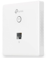 TP-Link EAP115-Wall. N300 Wi-Fi точка доступа для монтажа в стену, 300 Мбит/с на 2,4 ГГц, поддержка стандартов 802.11b/g/n, 2 порта 10/100 Мбит/с LAN, поддержка 802.3af PoE, совместимость с коробкой для монтажа стандарта ЕС и 86мм, EAP Controller