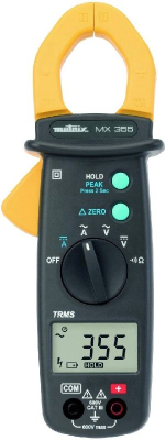 Клещи токовые, цифровые, CAT III, 600 В, 6000 точек Metrix MX 355 