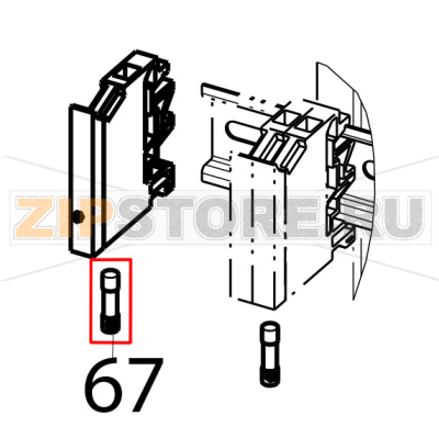 Glass fuse 5x20, 0.125 A (T), 250 V Tecnoinox GFB10DS Glass fuse 5x20, 0.125 A (T), 250 V Tecnoinox GFB10DSЗапчасть на деталировке под номером: 67