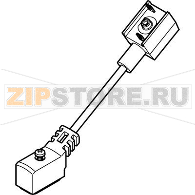 Кабель соединительный 0.2 м Festo NEBV-Z4WA2L-R-E-0.2-N-Z1W2-S1 