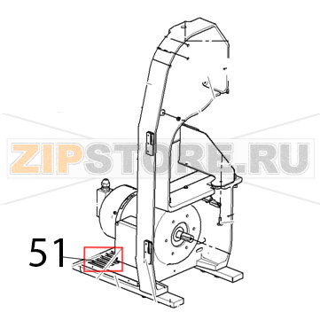 Board (zinc plated board) Viatto HLS-1650A Board (zinc plated board) Viatto HLS-1650AЗапчасть на деталировке под номером: 51