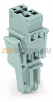 1-проводниковая розетка; Фиксирующий рычаг; 4 mm; 2-пол.; 4,00 mm; серые Wago 769-102/021-000