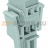1-проводниковая розетка; Фиксирующий рычаг; 4 mm; 2-пол.; 4,00 mm; серые Wago 769-102/021-000 - 1-проводниковая розетка; Фиксирующий рычаг; 4 mm; 2-пол.; 4,00 mm; серые Wago 769-102/021-000