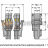 1-проводниковая розетка; Фиксирующий рычаг; 4 mm; 2-пол.; 4,00 mm; серые Wago 769-102/021-000 - 1-проводниковая розетка; Фиксирующий рычаг; 4 mm; 2-пол.; 4,00 mm; серые Wago 769-102/021-000