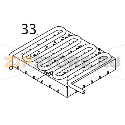 Evaporator Hoshizaki IM-65NE Evaporator Hoshizaki IM-65NEЗапчасть на деталировке под номером: 33
