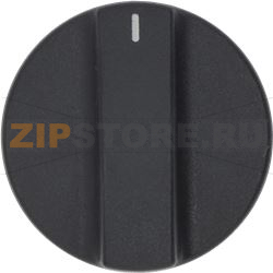 KNOB IGNIS TYPE BLACK ø 51 mm 