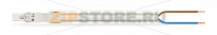 pre-assembled connecting cable; Eca; Plug/open-ended; 2-pole; Cod. A; H05VV-F 2 x 1.0 mm; 1 m; 1,00 mm; white Wago 891-8992/205-102