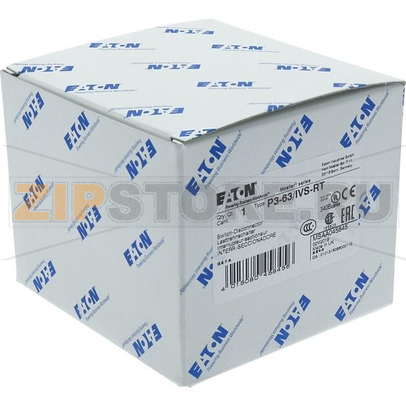 Переключатель вкл/выкл, P3, 63 A, 3-полюсн Eaton P3-63/IVS-RT 