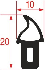 УПЛОТНИТЕЛЬ ДВЕРИ ПЕЧИ 