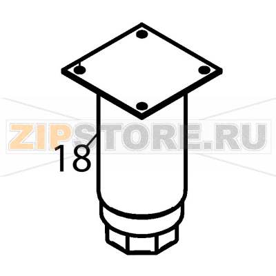 Adjustable leg Fagor CE9-41 Adjustable leg Fagor CE9-41Запчасть на деталировке под номером: 18Название запчасти Fagor на английском языке: Adjustable leg CE9-41.