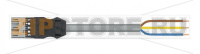 pre-assembled connecting cable; Eca; Plug/open-ended; 3-pole; Cod. B; H05VV-F 3 x 1.0 mm; 5 m; 1,00 mm; gray Wago 771-9993/205-503