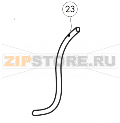 Pe D.23 mm x13 flexible pipe (1 mt long) Lainox MVE051P                     Pe D.23 mm x13 flexible pipe (1 mt long) Lainox MVE051PЗапчасть на сборочном чертеже под номером: 23Название запчасти на итальянском языке языке: Pe D.23 mm x13 flexible pipe (1 mt long) Lainox MVE051P

