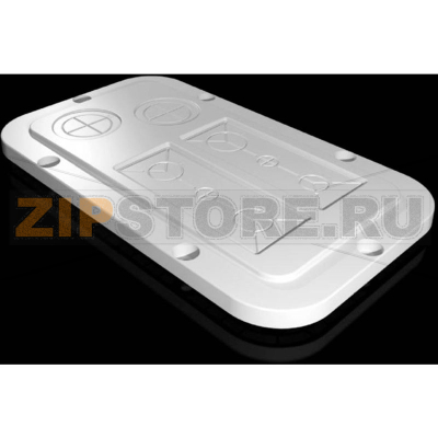 Пластина фланцевая 149x256 мм, пластиковая, серая, 1 шт Rittal 2561200 
