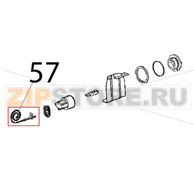 Sonda temperatura PT100, L1000 Unox XFT 185 Sonda temperatura PT100, L1000 Unox XFT 185Запчасть на деталировке под номером: 57