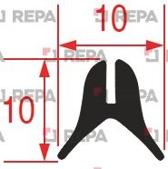 GUARNIZIONE VETRO PORTA FORNO 1950 mm 
